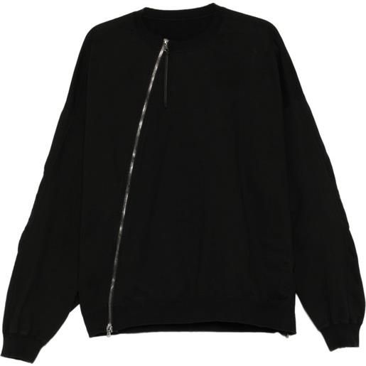 The Viridi-Anne cardigan con zip - nero
