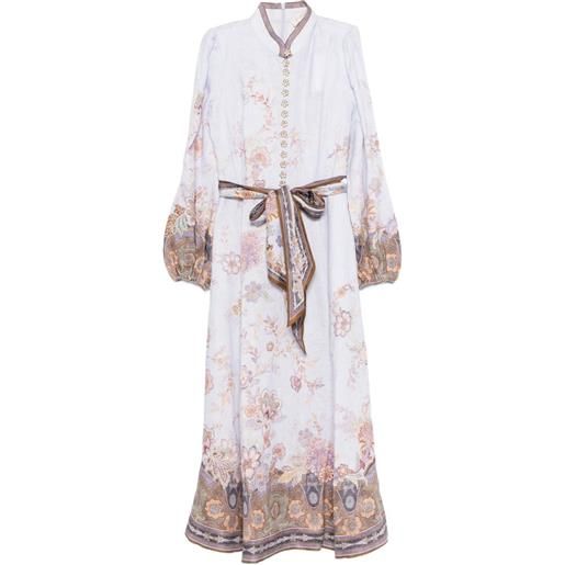 ZIMMERMANN abito lungo a fiori - blu