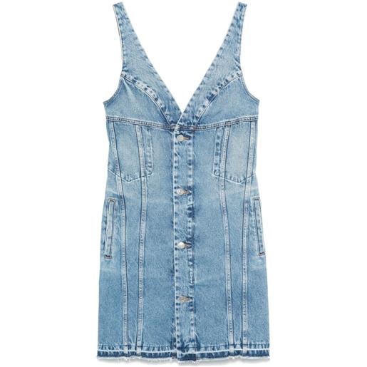 Stella McCartney abito corto denim - blu