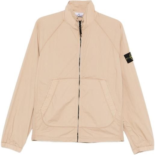 Stone Island giacca con applicazione logo - toni neutri
