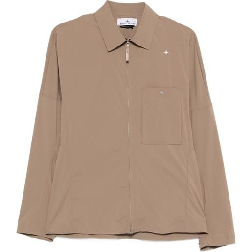 Stone Island giacca-camicia con tasche - marrone