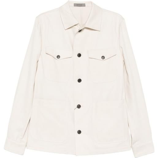 Corneliani camicia con bottoni - toni neutri