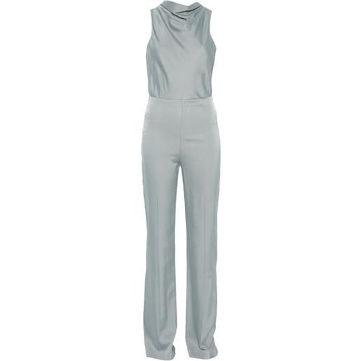 Patrizia Pepe tuta intera con dettaglio cut-out - grigio