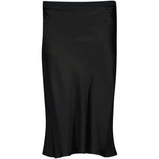 AMI Paris ami de coeur midi skirt - nero