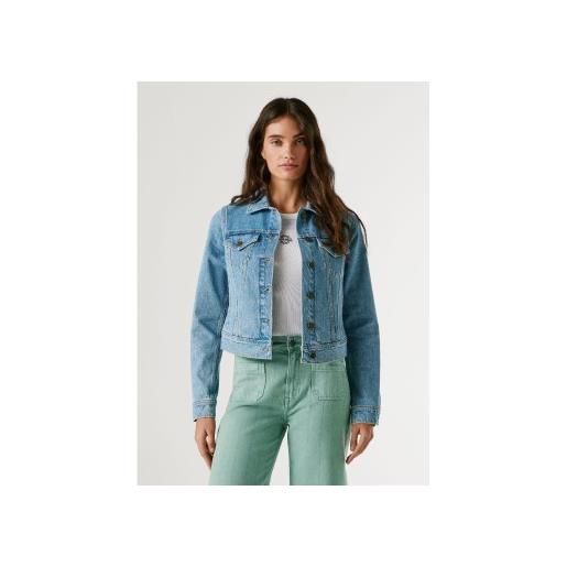 Pepe Jeans per donna. Pl40243042vc giacca blu slim fit [3319241], casual, cotone, denim