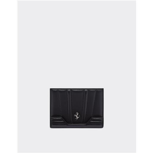 Ferrari portacarte in pelle - female polo nero