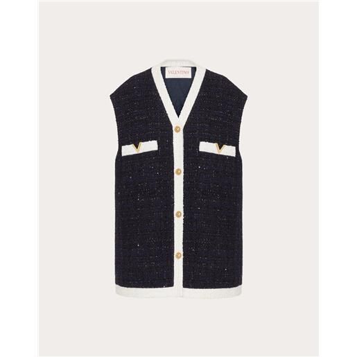 Valentino gilet in glaze tweed