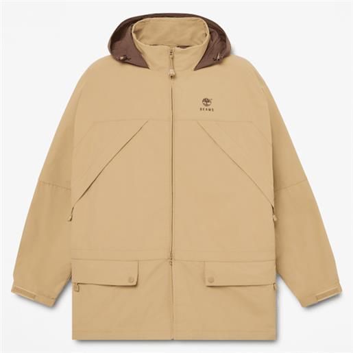 Timberland - giacca convertibile in nylon con zip Timberland x beams all gender in cachi, khaki, taglia: l