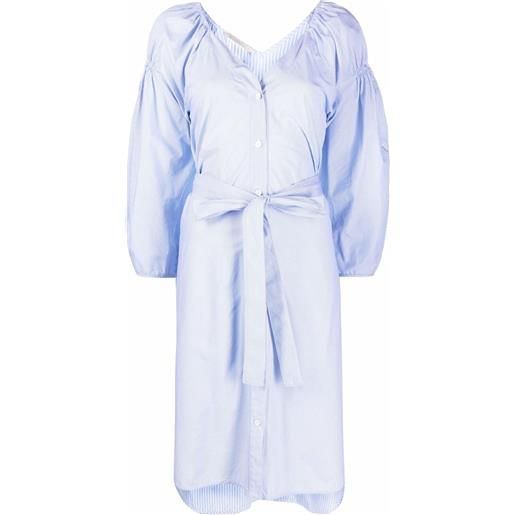 Stella McCartney abito midi a righe - blu