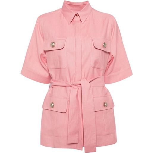 Elie Saab chemisier in gabardine - rosa