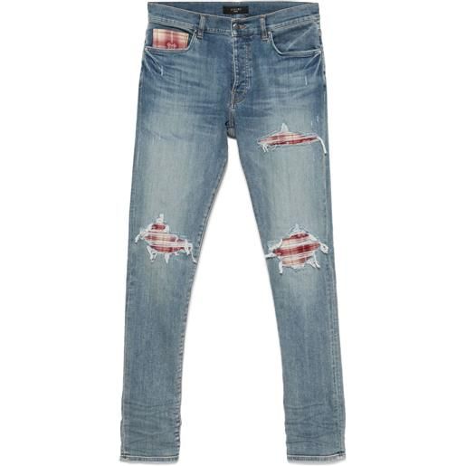 AMIRI jeans plaid mx1 - blu