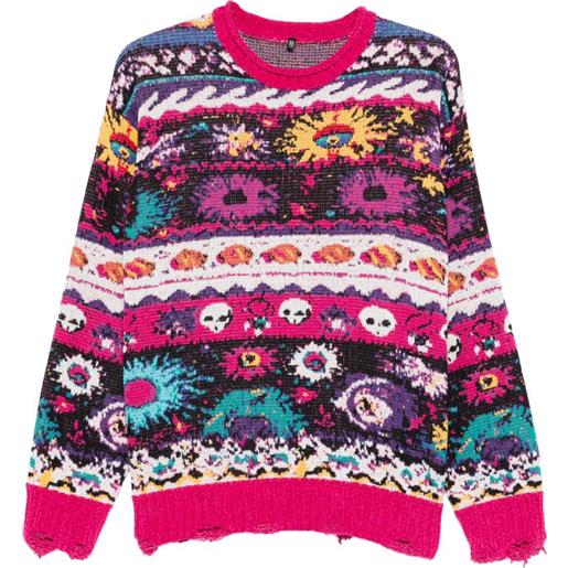 R13 jacquard sweater - rosa