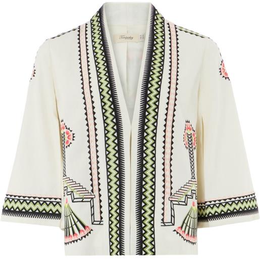 Temperley London giacca avalon con ricamo - toni neutri