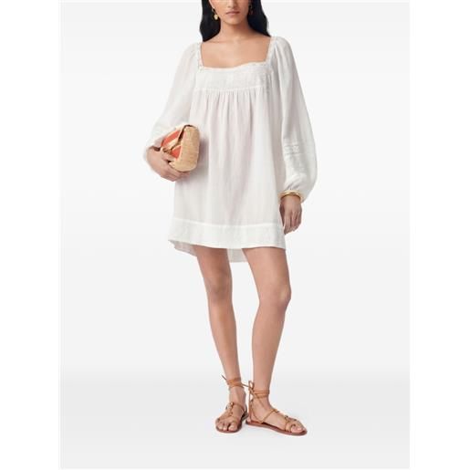 Vanessa Bruno graziella lace-trim mini dress - bianco