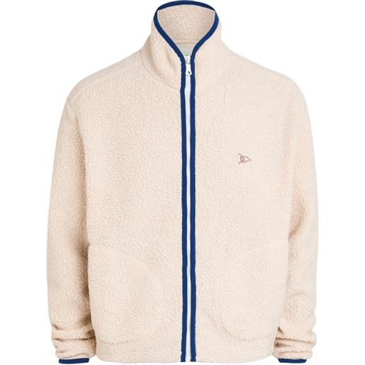 Drake's giacca in pile con zip - toni neutri