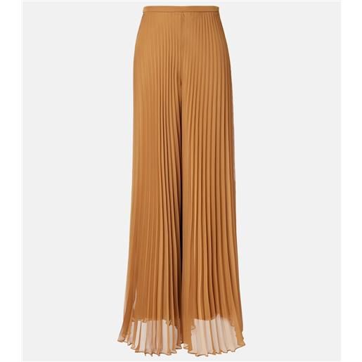 Max Mara pantaloni grembo a gamba larga plissé