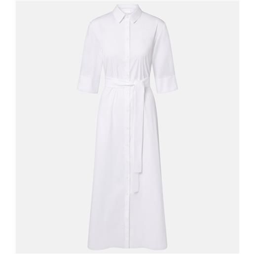 Max Mara abito midi cognac in misto cotone