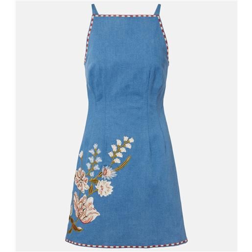 Veronica Beard abito corto chester in denim