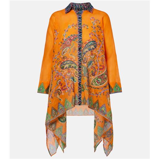 Etro camicia oversize con stampa