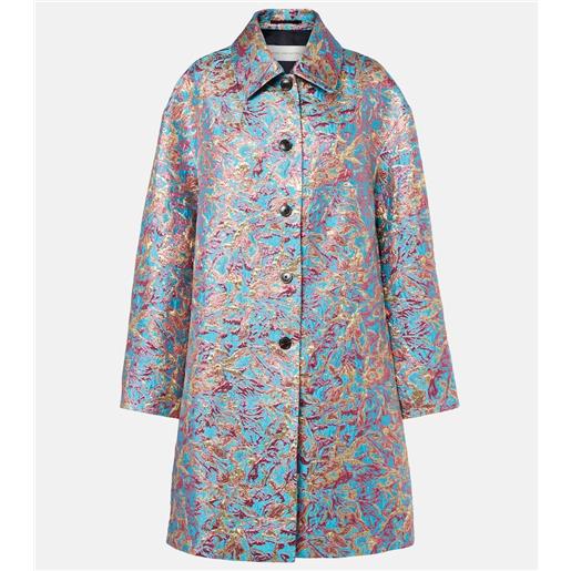 Dries Van Noten cappotto in broccato