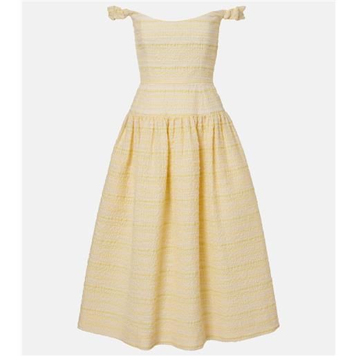 Markarian abito midi georgie in organza di misto cotone