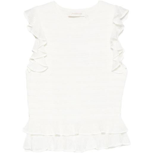 ZIMMERMANN luna top - bianco