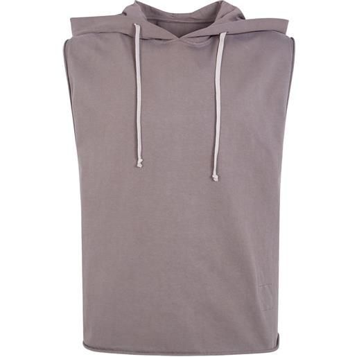 Rick Owens DRKSHDW felpa smanicata con coulisse - toni neutri