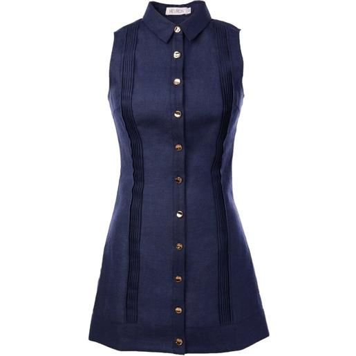 HEVRON abito corto riva - blu