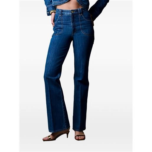 HEVRON jeans alana con tasche applicate - blu
