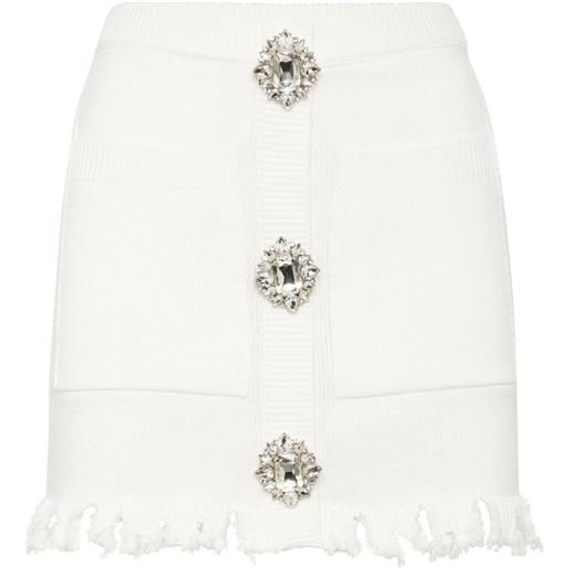 Philipp Plein minigonna con decorazione - bianco