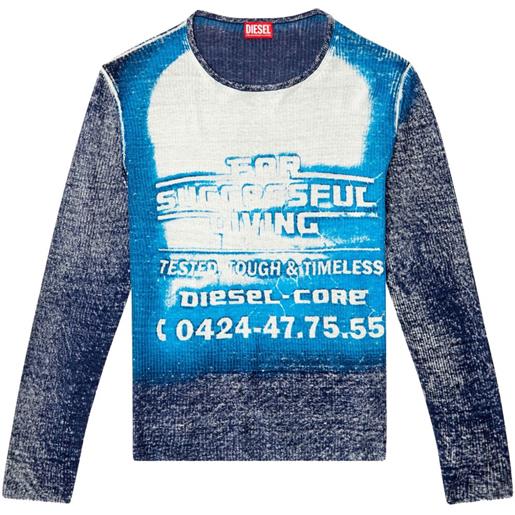 Diesel felpa k-rod - blu