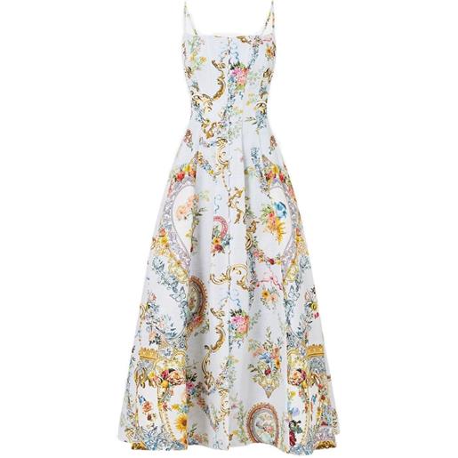 Camilla abito seville sweetheart svasato - blu