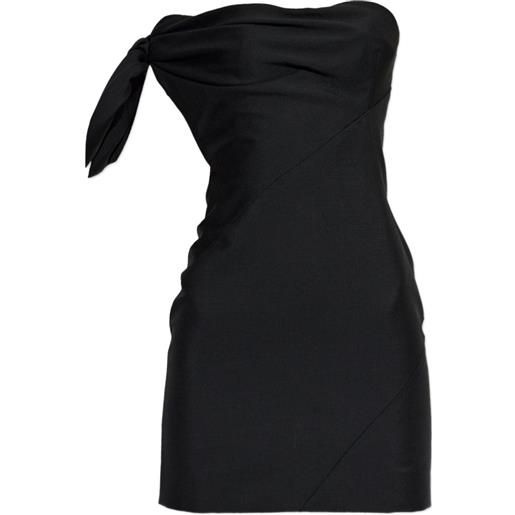 Givenchy bow-detail draped dress - nero