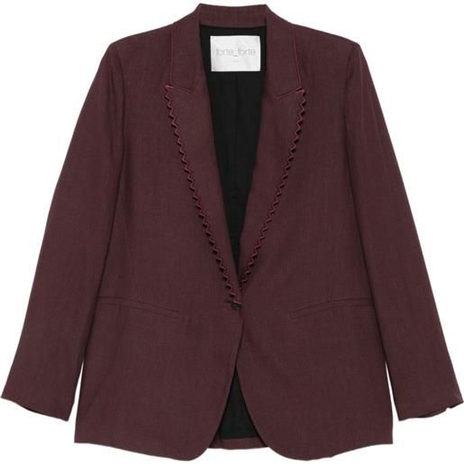 Forte Forte blazer con orlo a smerlo - viola