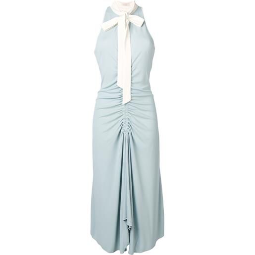 Ssheena vestito midi con ruches - blu