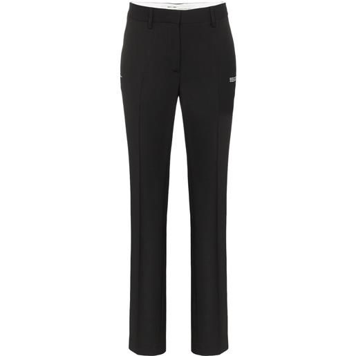 Off-White pantaloni sartoriali a vita alta - nero