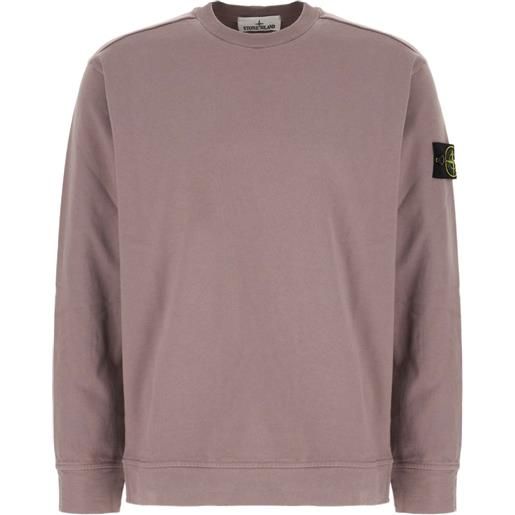 Stone Island felpa con applicazione - viola