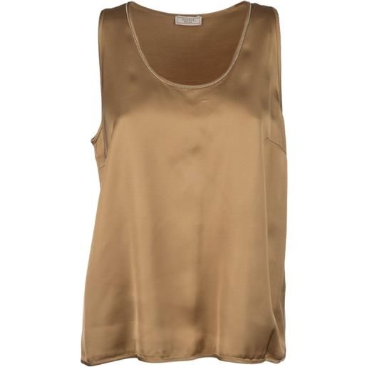 Peserico chain-trim top - oro