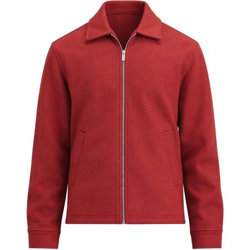 T Jacket giacca con colletto ampio e zip - rosso