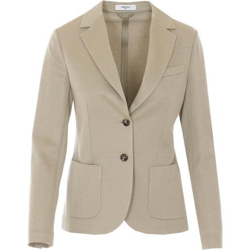 Circolo 1901 single-breasted patch-pocket jacket - toni neutri