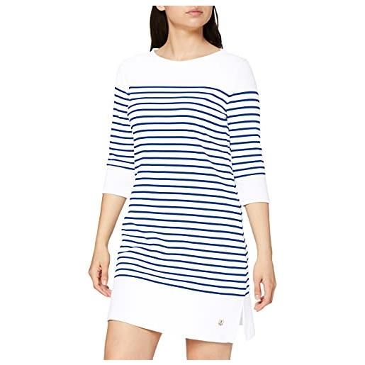 Armor-lux armor lux robe ile-tudy héritage femme, vestito donna, bianco (dw5 blanc/etoile dw5), 42 (taglia produttore: 1)