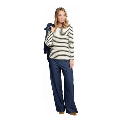 Armor-lux armor lux donna 4277 t-shirt not applicable, multicolore (nature/rich navy bi7), small (taglia produttore: 1)