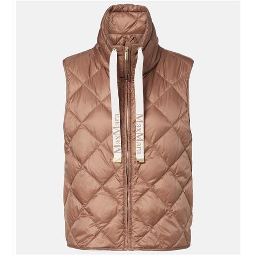 Max Mara gilet trapuntato tregic con zip