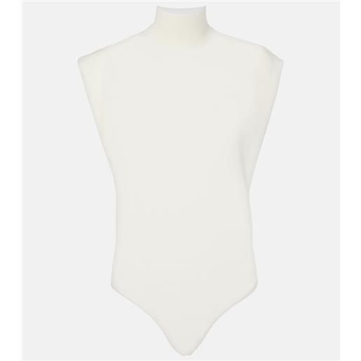 Alaia alaïa body in lana a collo alto