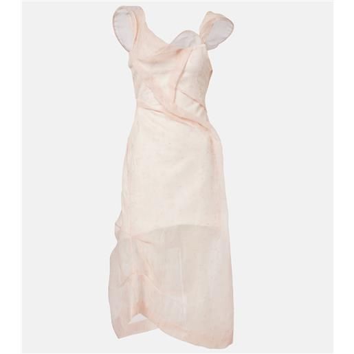 Victoria Beckham abito midi in organza