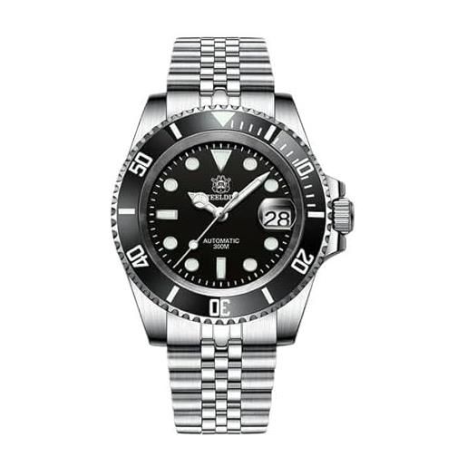 London Craftwork Steeldive SD1953 - Orologio Subacqueo Automatico, Cassa 41mm Acciaio 316L, Vetro Zaffiro, Movimento Seiko NH35, 300m Water Resistant