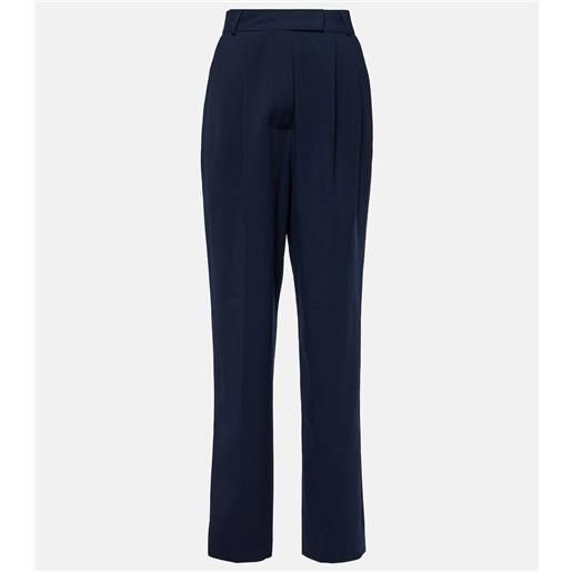The Frankie Shop pantaloni bea in twill a vita alta