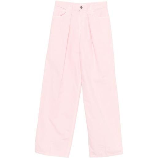 Haikure jeans candy a gamba ampia - rosa