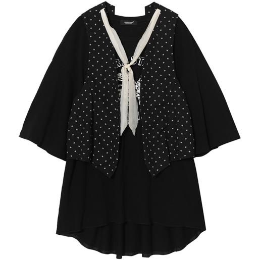 Undercover top con stampa - nero