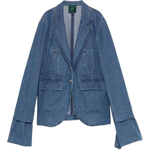 Jejia harry flared-cuff denim blazer - blu